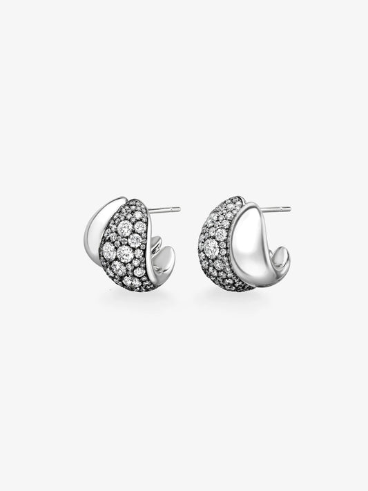 Rush Hour Diamond & White Gold Double Take Earrings View 2