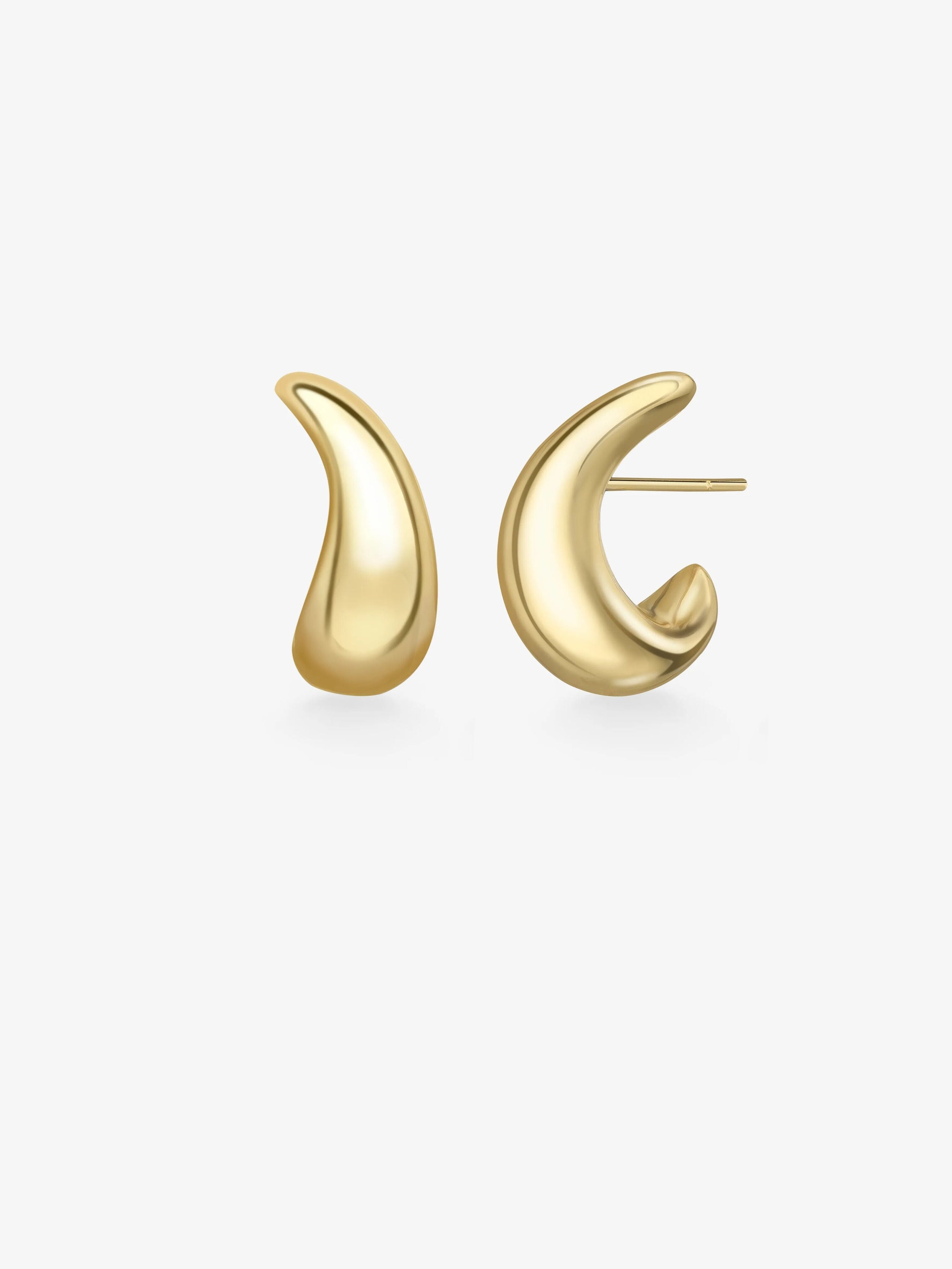 Rush Hour 'Til Late Yellow Gold Earrings View 2