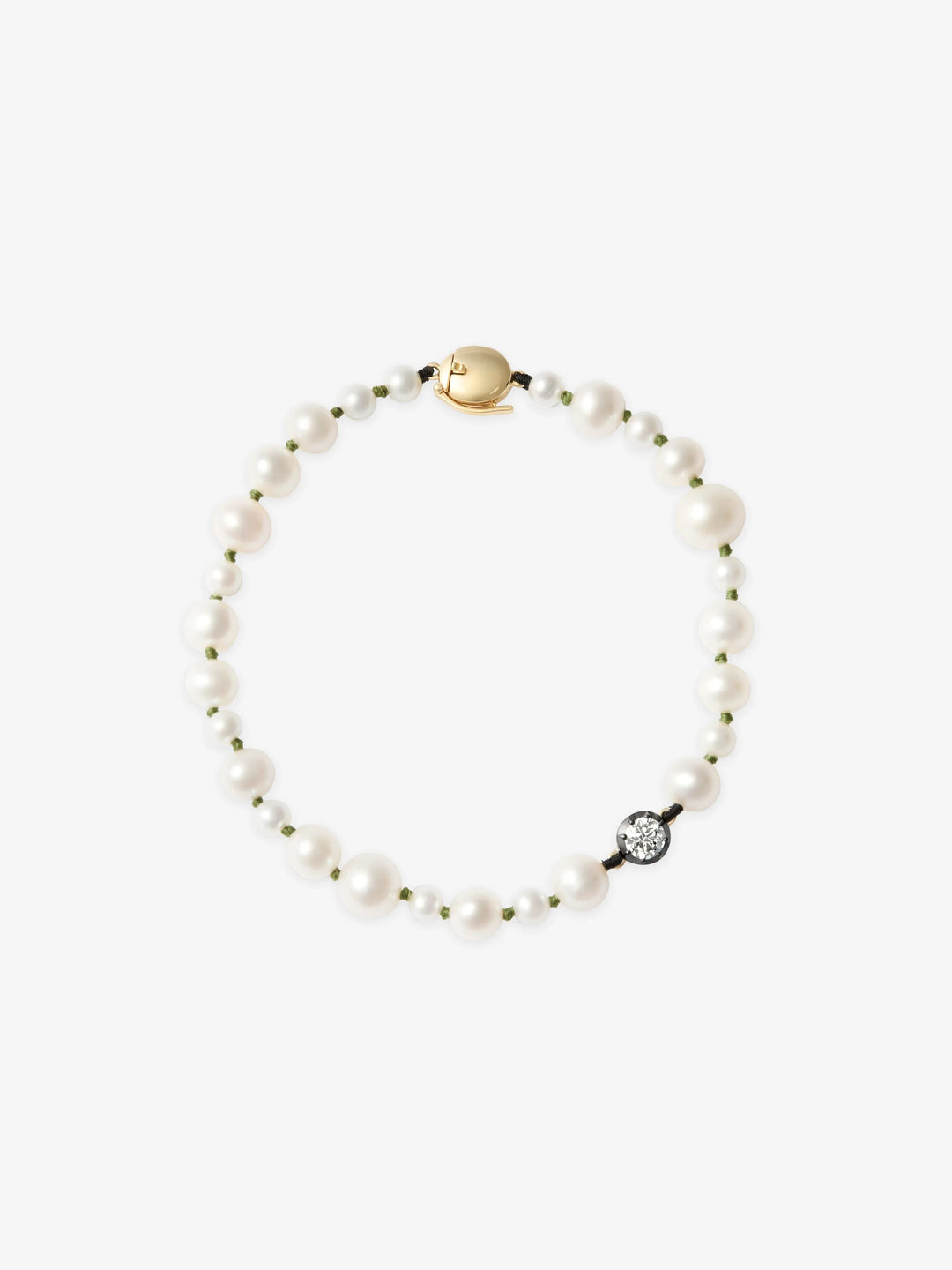 Beaches Pearl & 0.40ct Diamond Bracelet  View 1