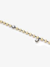 Ball n Chain Yellow Gold Multi Diamond Bracelet