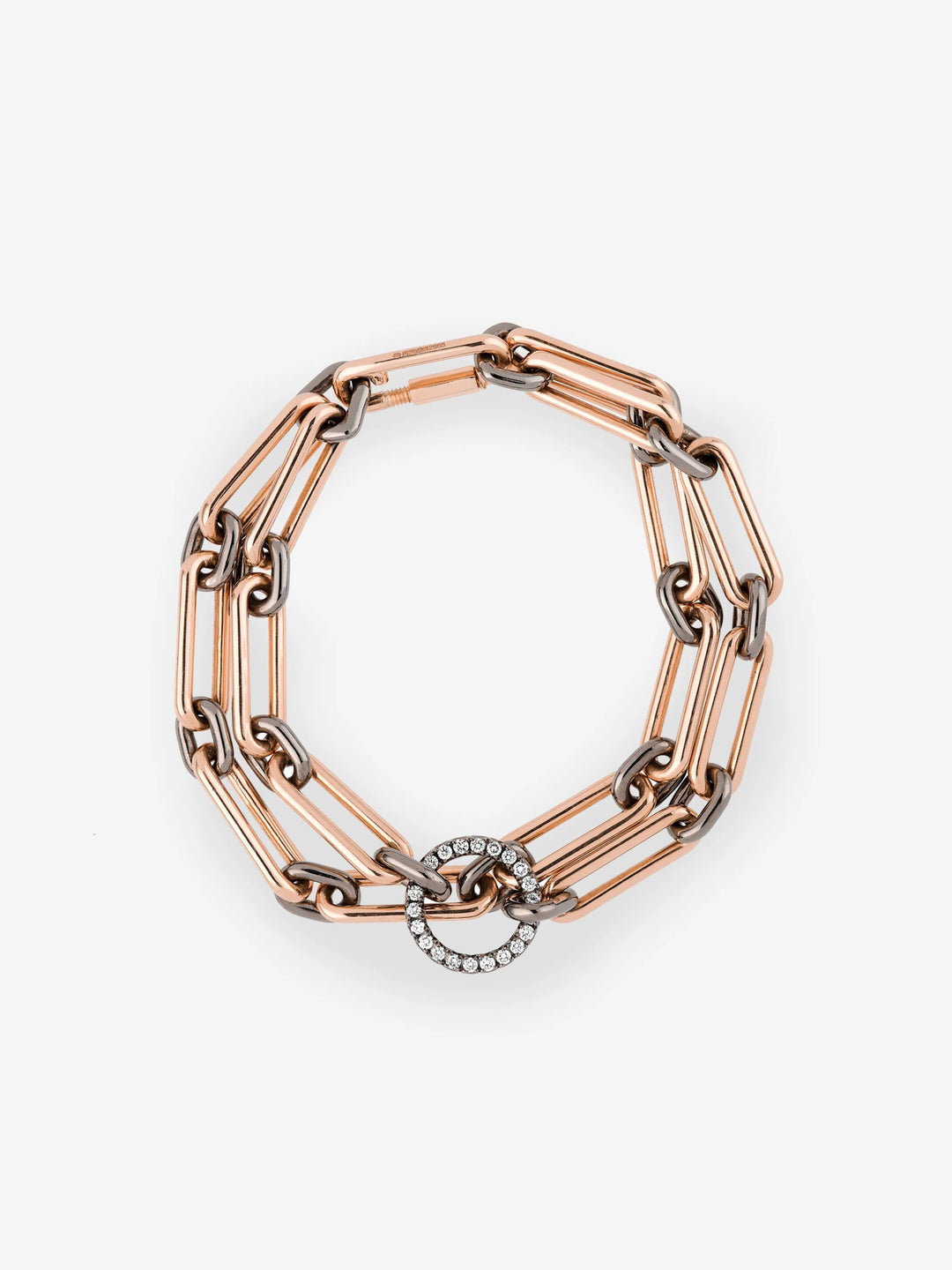 Gem Clip Diamond Double Bracelet  View 1