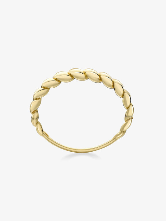 Beaches Small Gold Conch Shell Bangle View 2