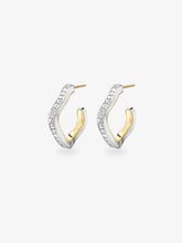 Carmela Carré-Cut Diamond & White Gold Spaghetti Hoop Earrings