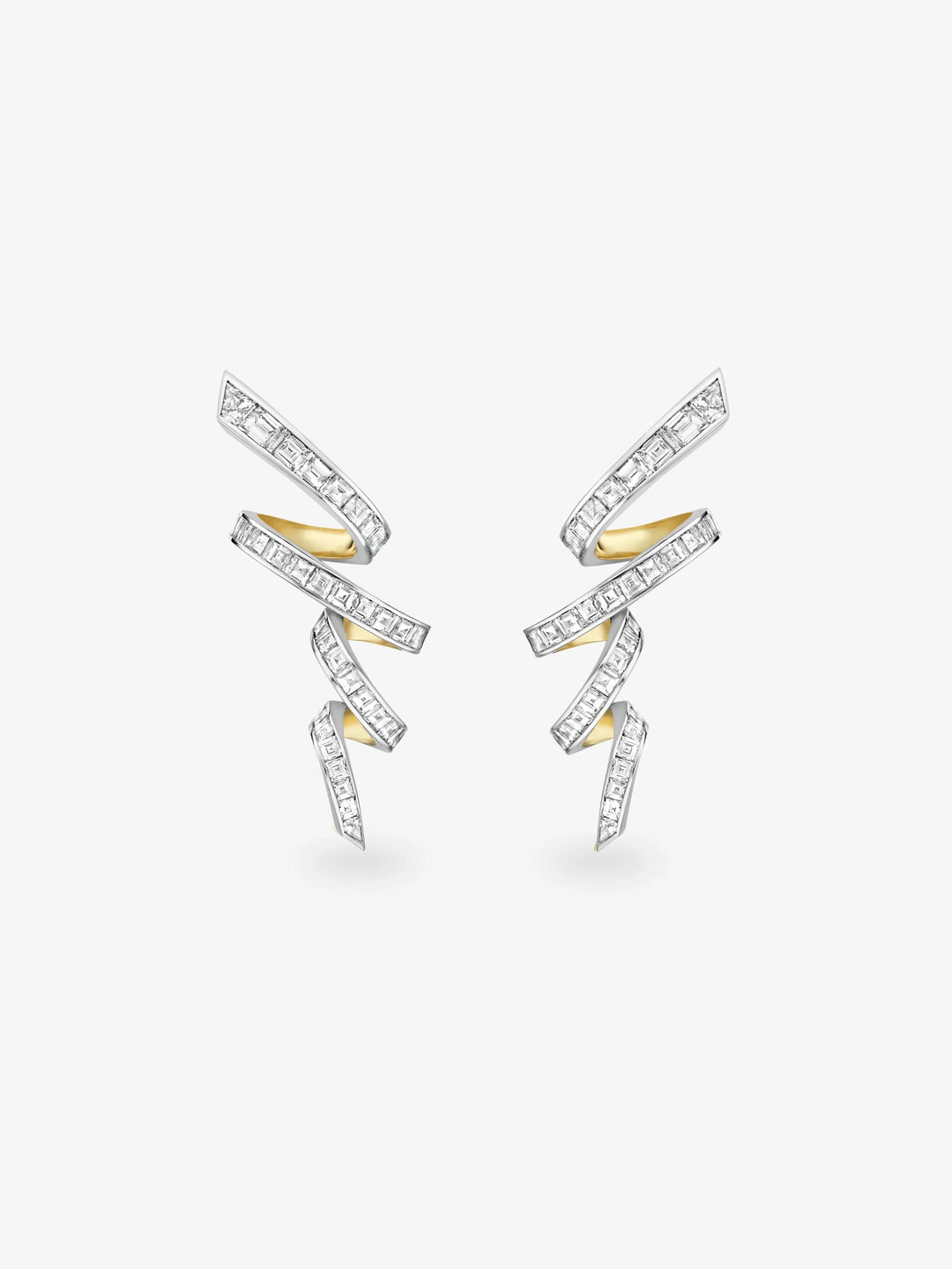 Carmela Diamond Tagliatelle Earrings  View 1