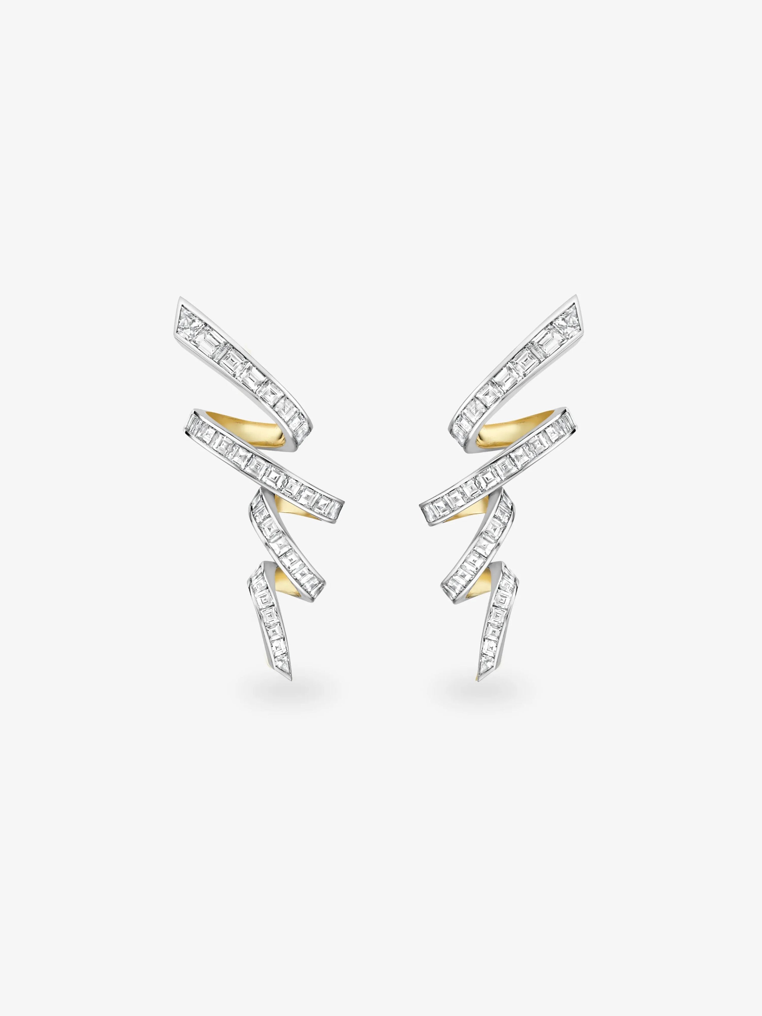 Carmela Diamond Tagliatelle Earrings View 1