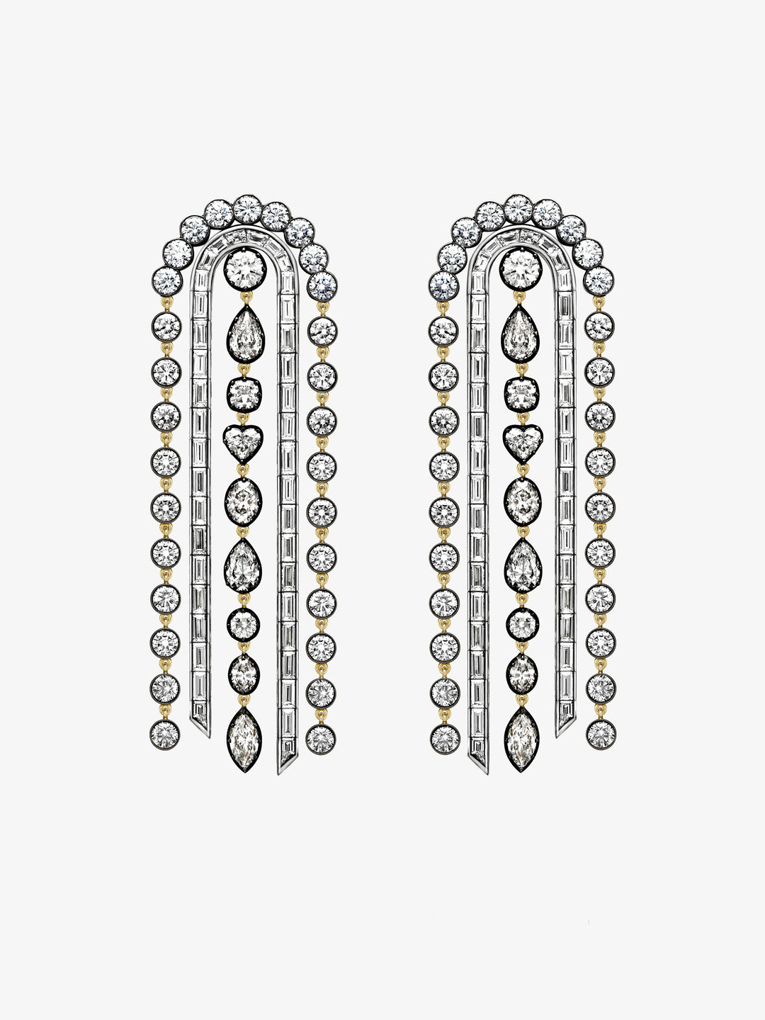 Rainbow Diamond Earrings  View 1