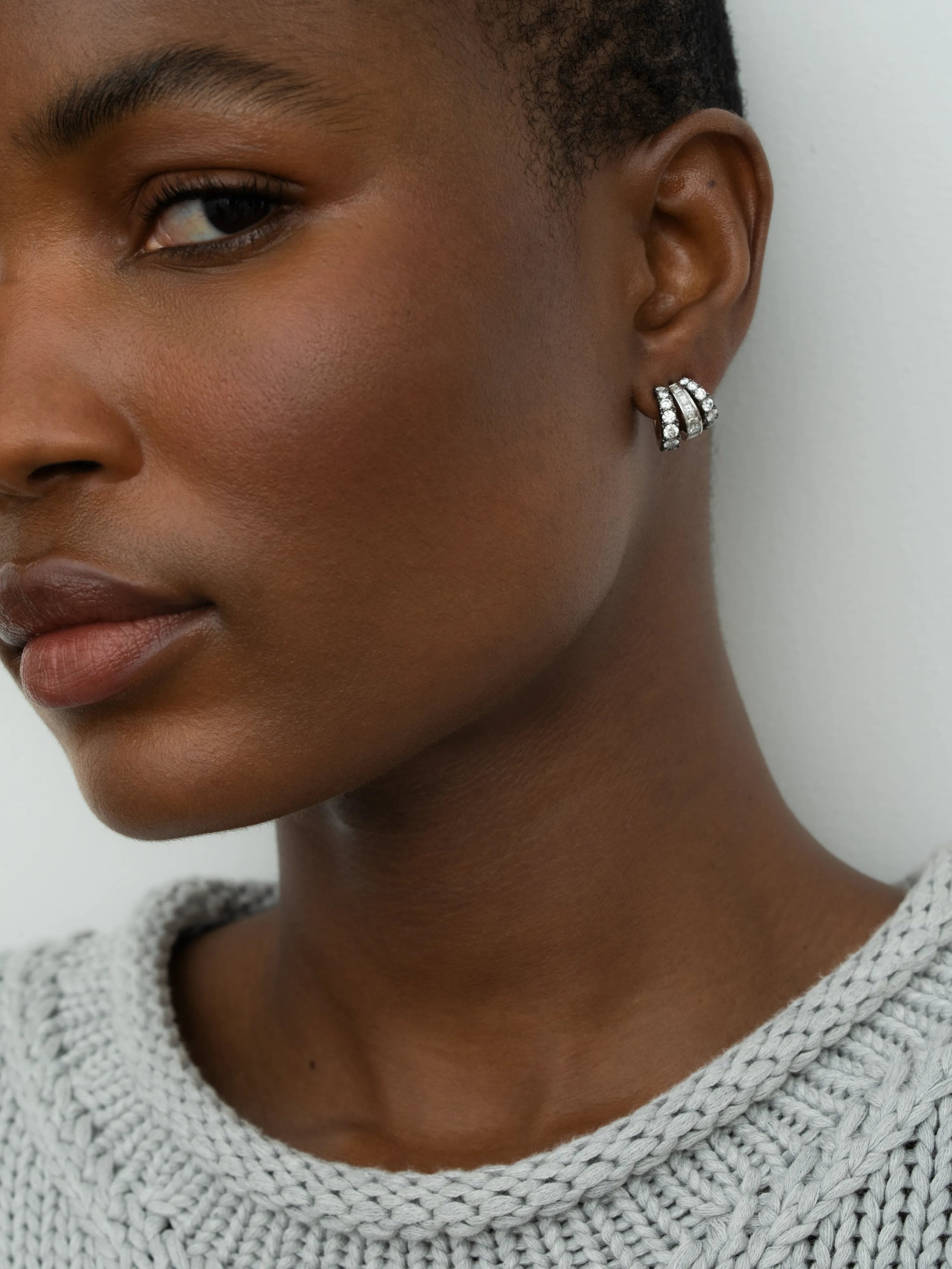 Diamond Tripset Hoops View 3