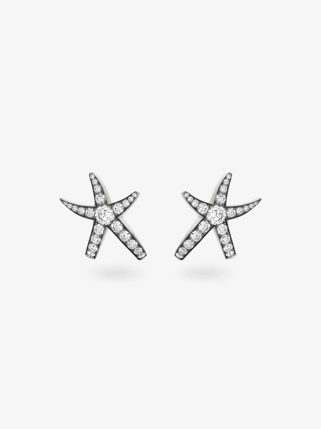 Hello Sailor Starfish Diamond Stud Earrings  View 1
