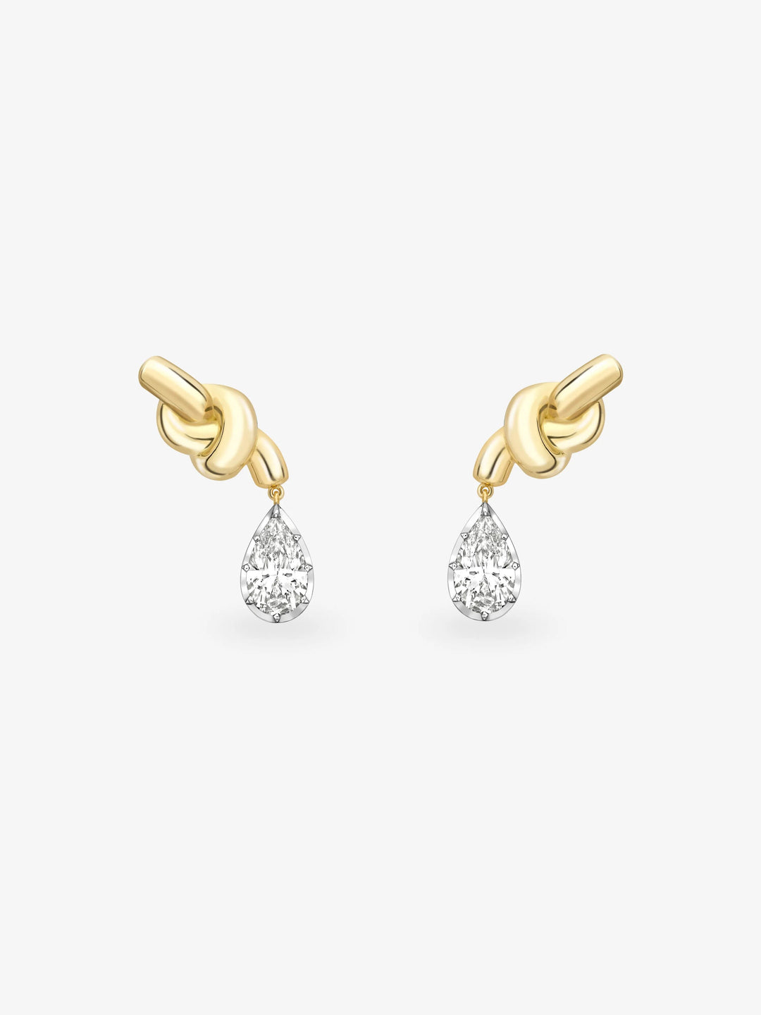 Diamond Hitch Knot Earrings  View 1