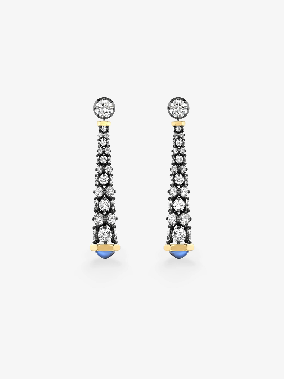 Tempest Diamond & Sapphire Earrings  View 1
