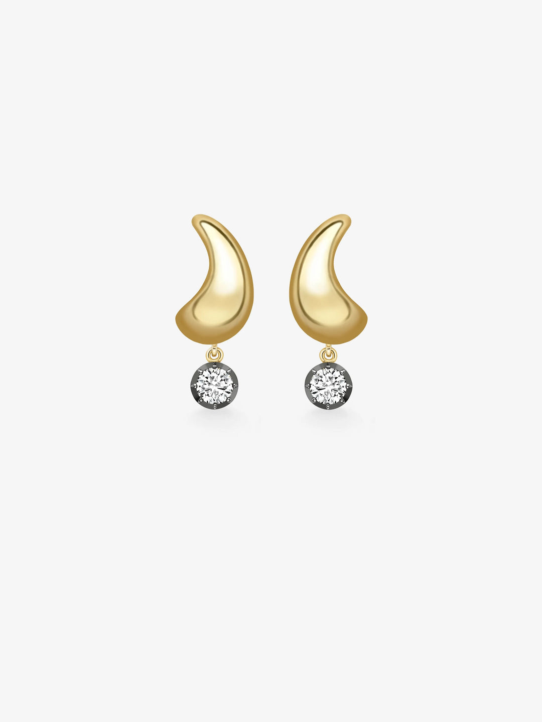 Rush Hour 'Til Late Yellow Gold 0.30ct Diamond Earrings  View 1