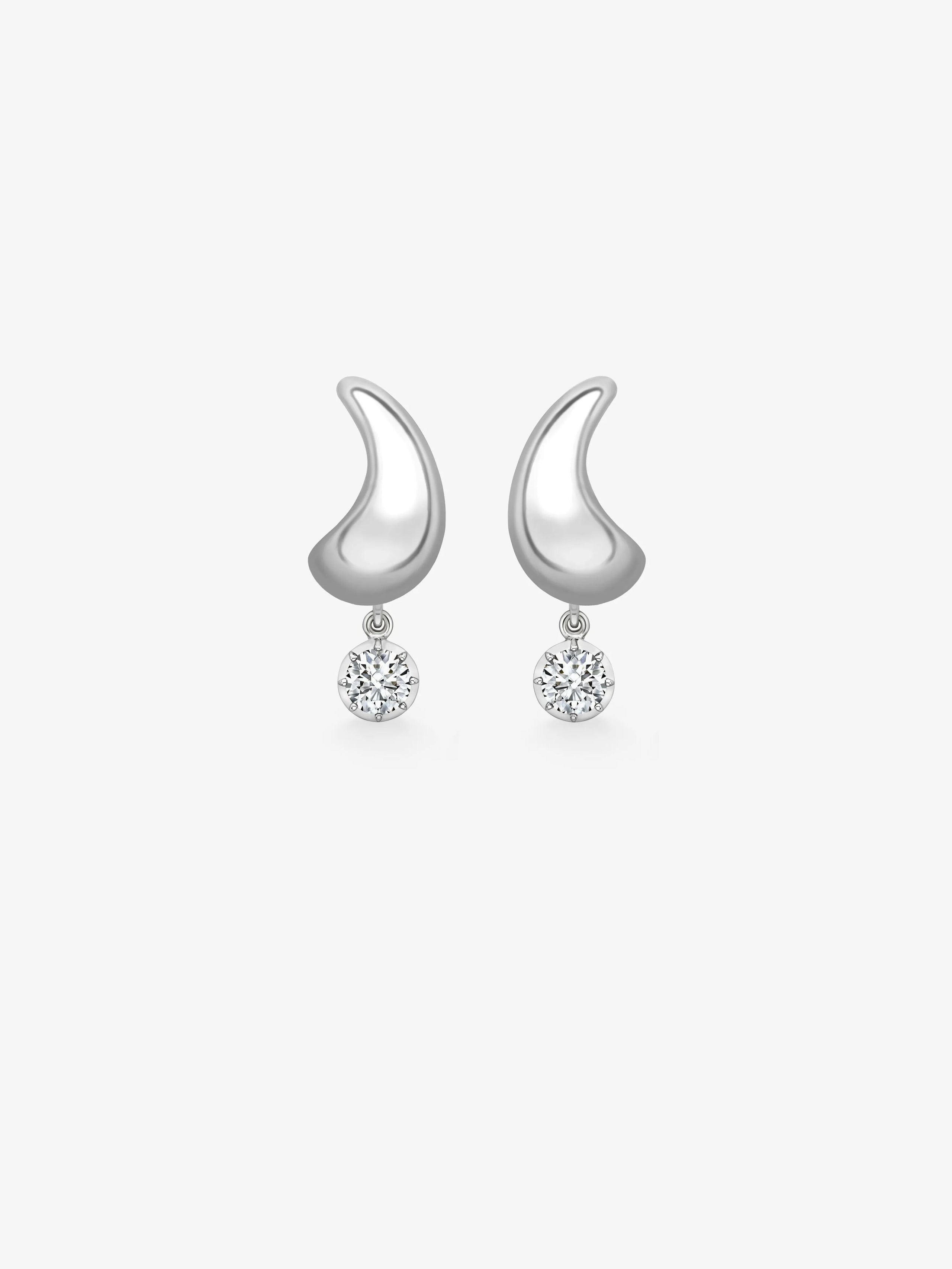 Rush Hour 'Til Late White Gold 0.30ct Diamond Earrings View 1