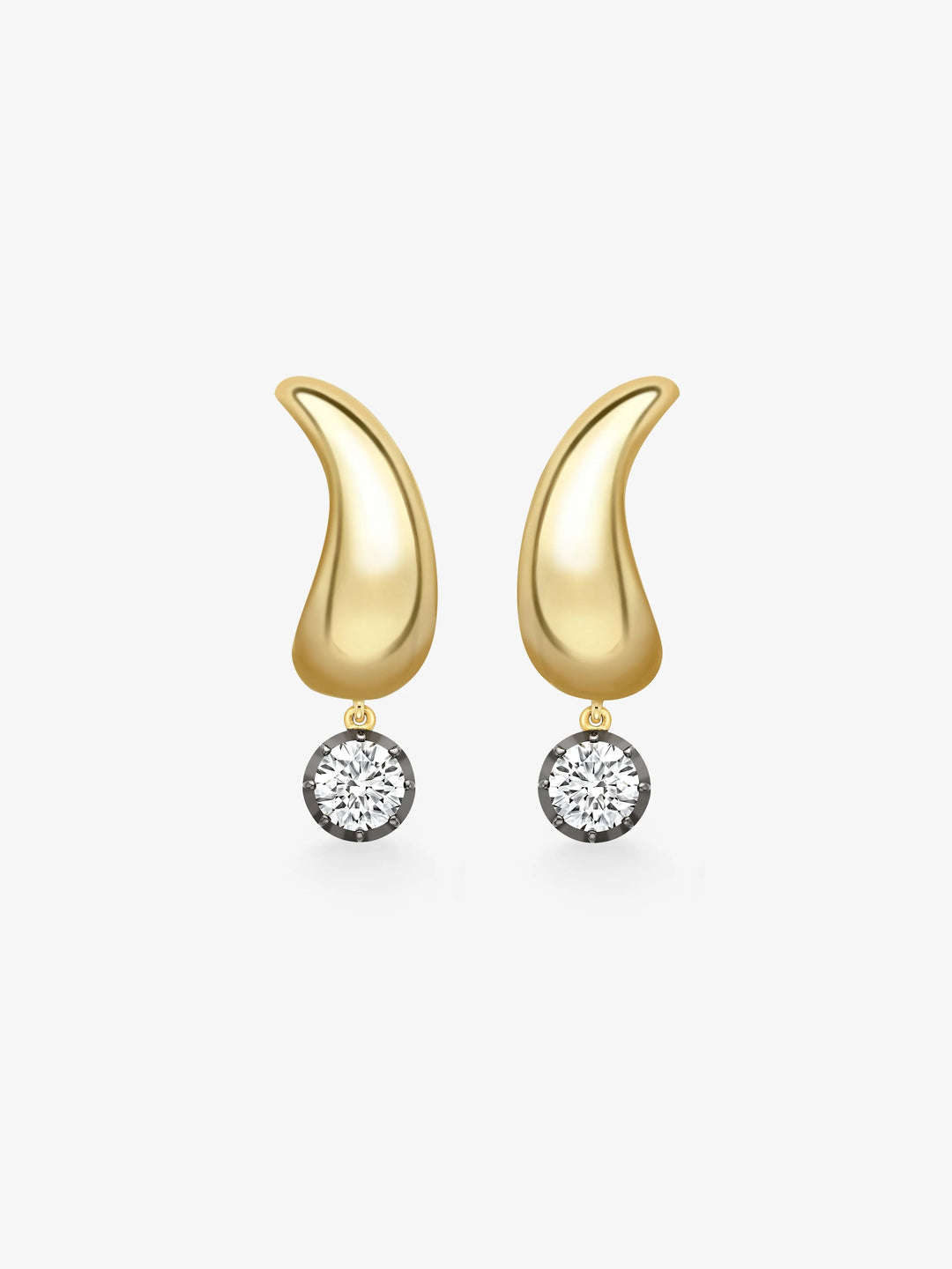 Rush Hour 'Til Late Yellow Gold 0.70ct Diamond Earrings  View 1