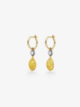 Fruit Salad Lemon Drop Sapphire & Diamond Gypset Hoop Earrings