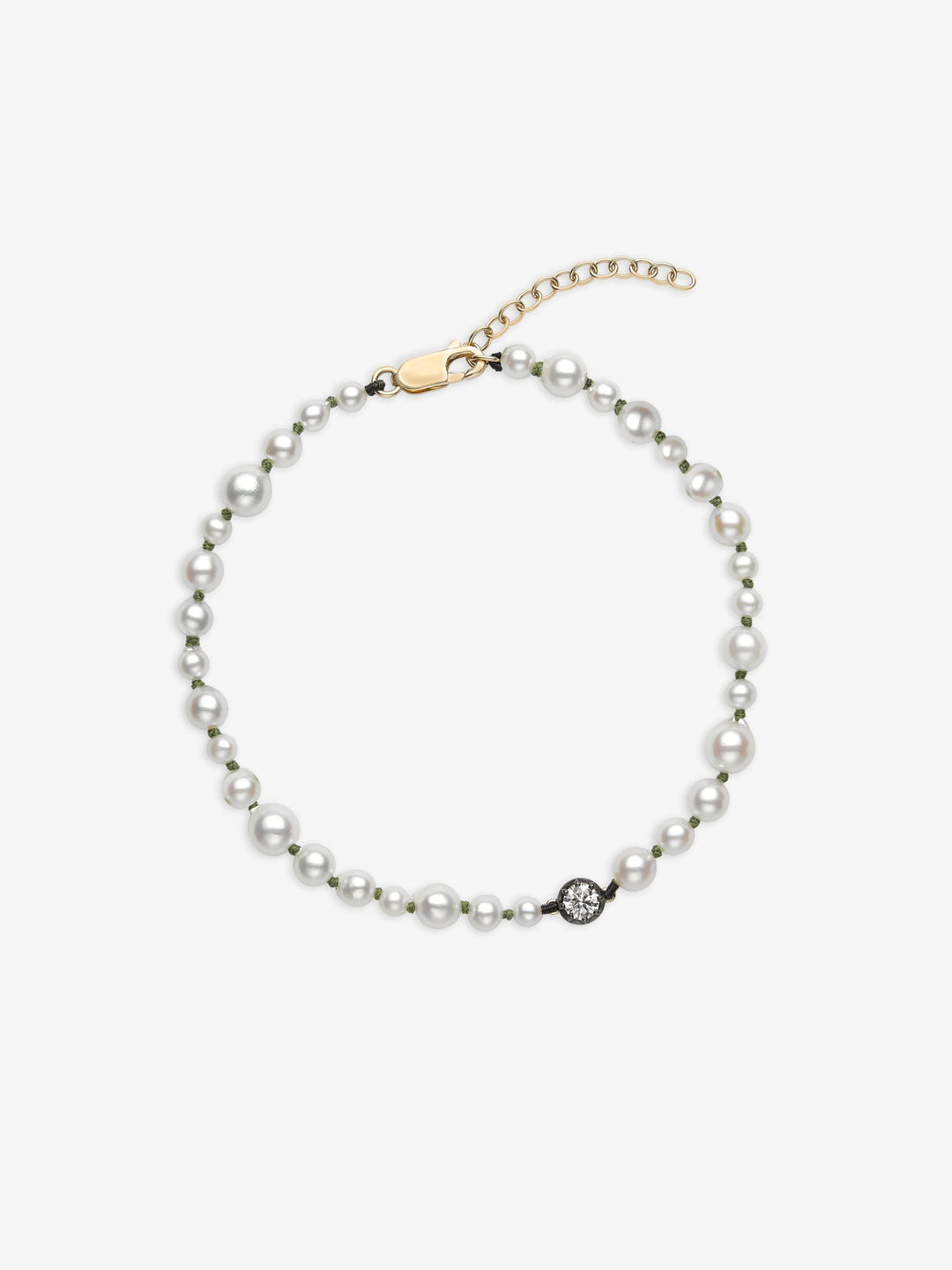 Beaches Pearl & 0.40ct Diamond Anklet  View 1