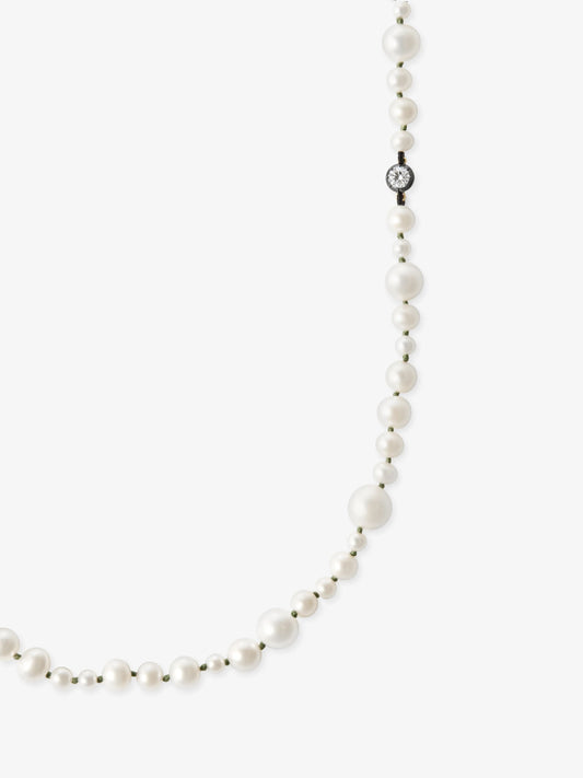 Beaches Pearl & 0.40ct Diamond 30" Necklace View 2