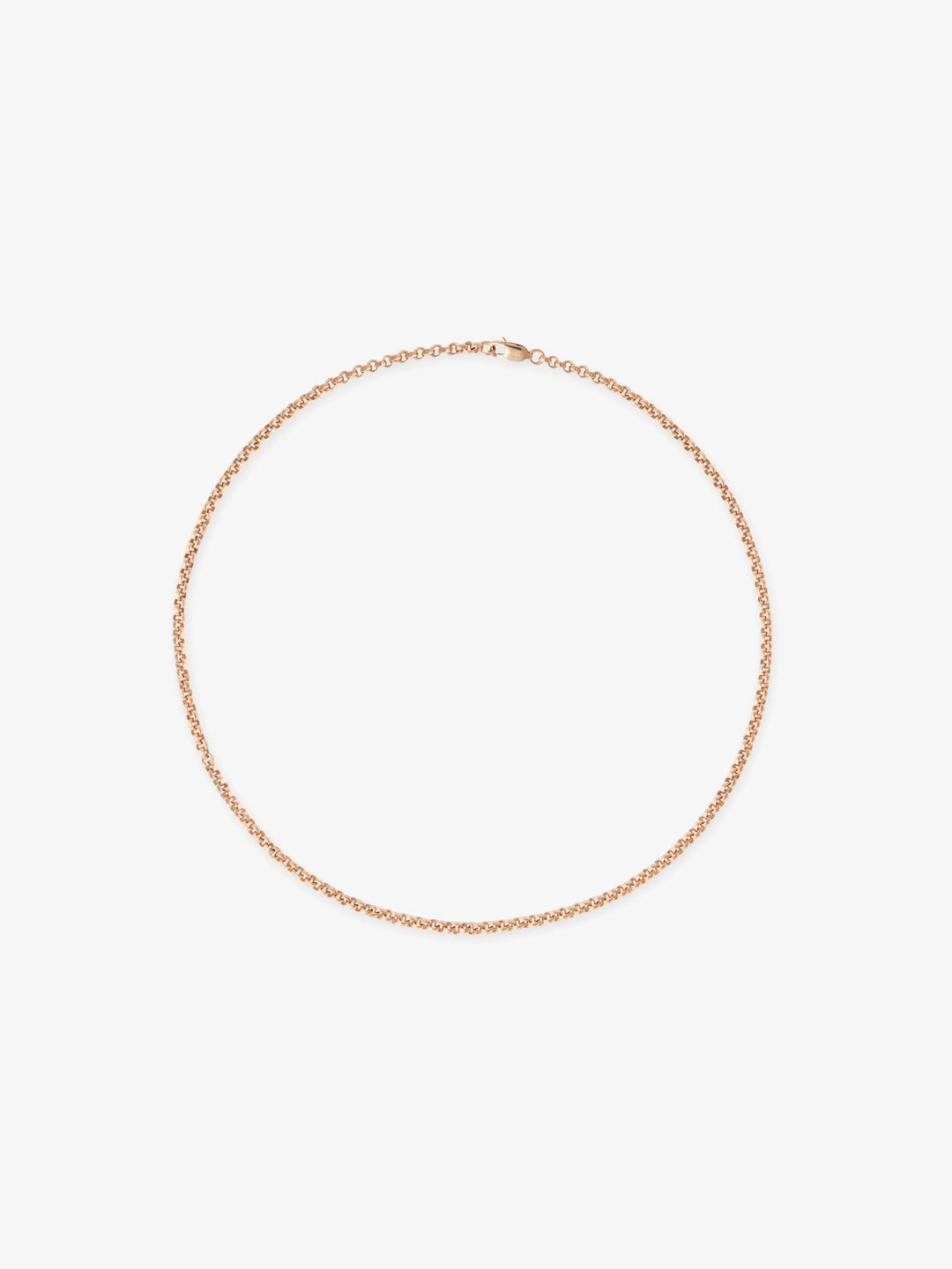 Signature Rose Gold 16" Belcher Chain  View 1