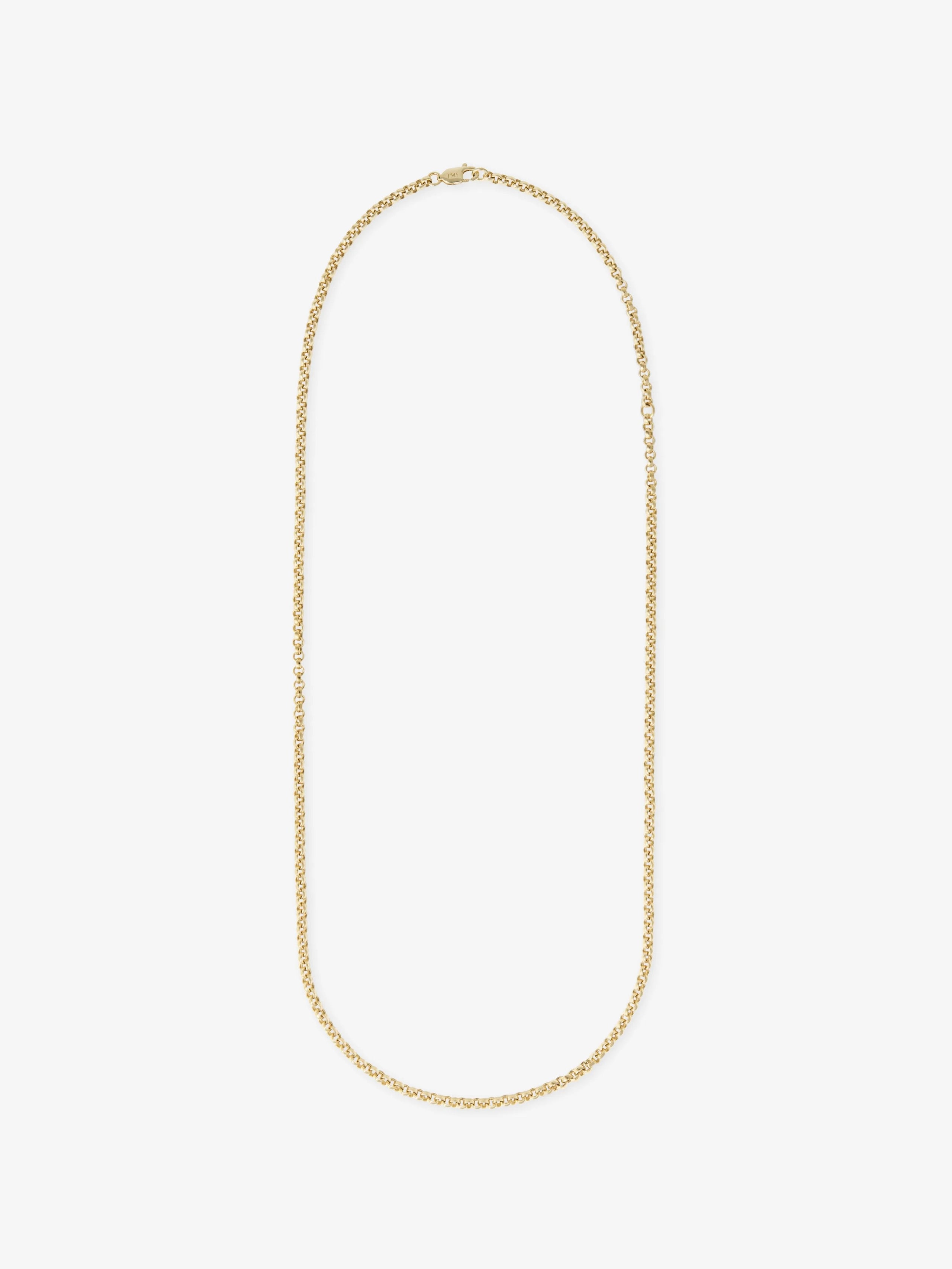 Signature Yellow Gold 21" Belcher Chain View 1