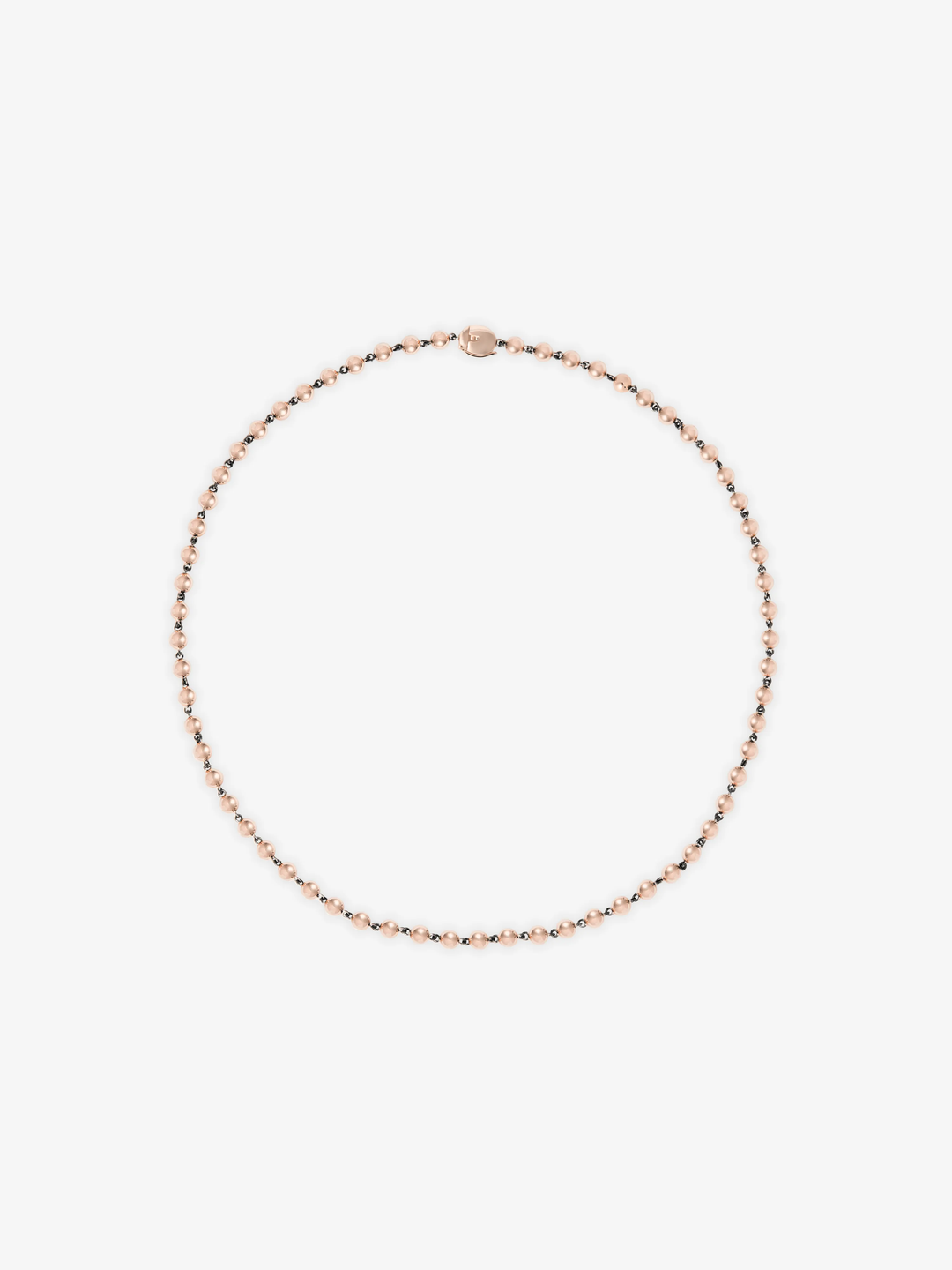 Ball n Chain Rose Gold 18" Necklace  View 1