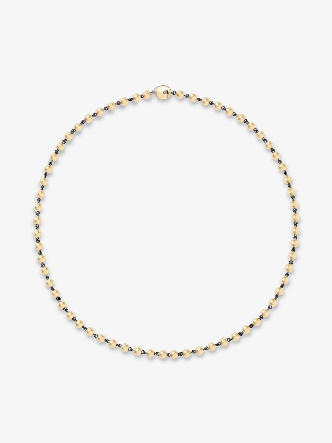 Ball n Chain Yellow Gold 18" Necklace  View 1