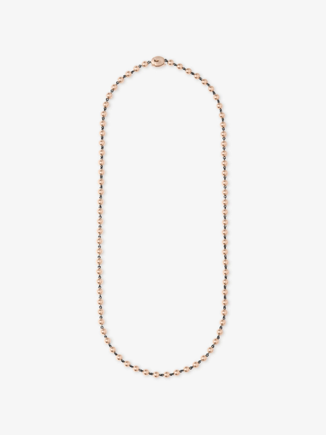 Ball n Chain Rose Gold 21" Necklace  View 1