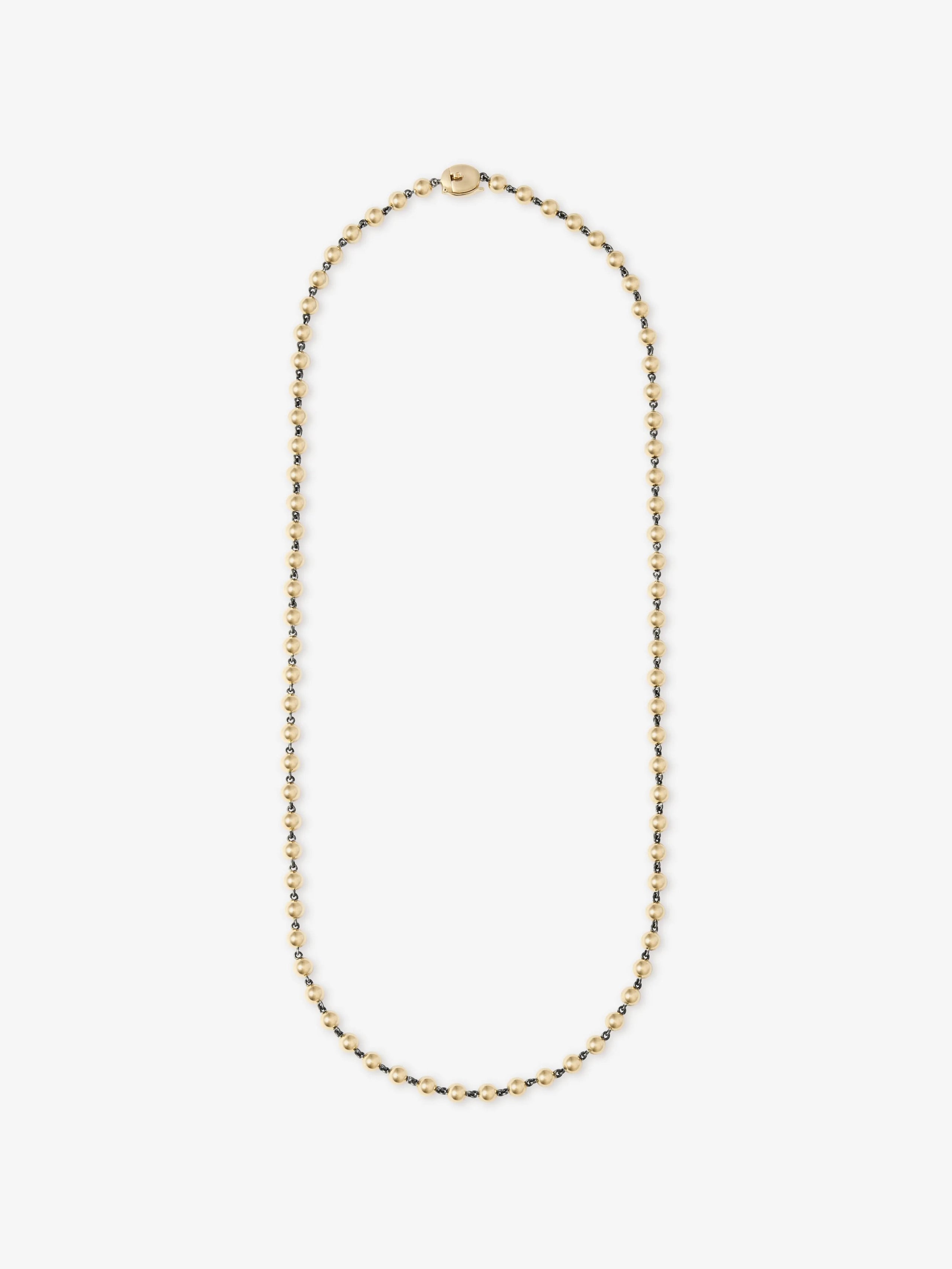 Ball n Chain Yellow Gold 21" Necklace View 1