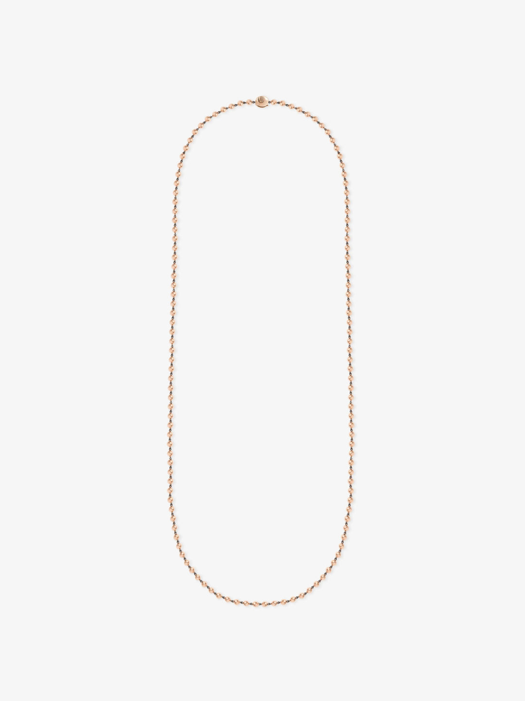 Ball n Chain Rose Gold 36" Necklace  View 1