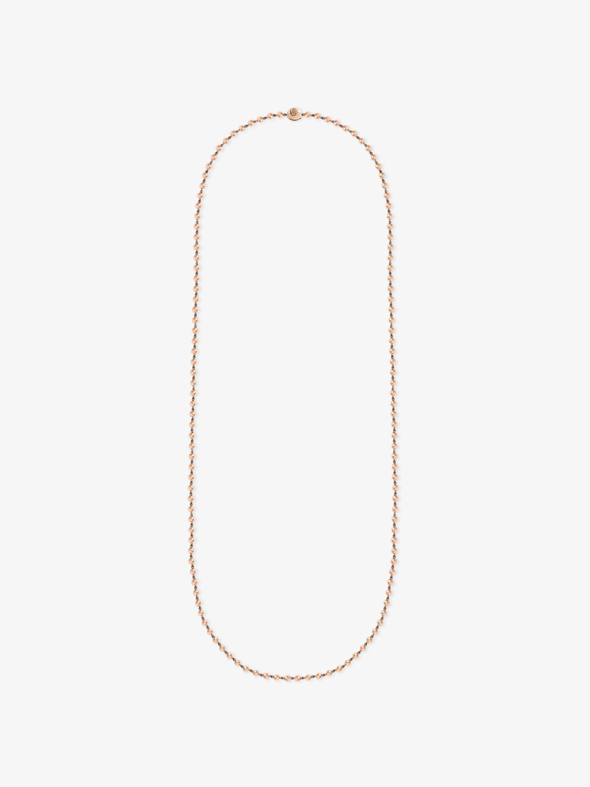 Ball n Chain Rose Gold 36" Necklace View 1