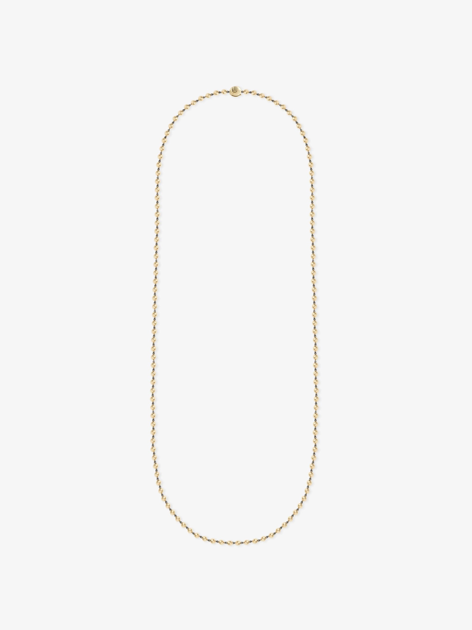 Ball n Chain Yellow Gold 36" Necklace View 1