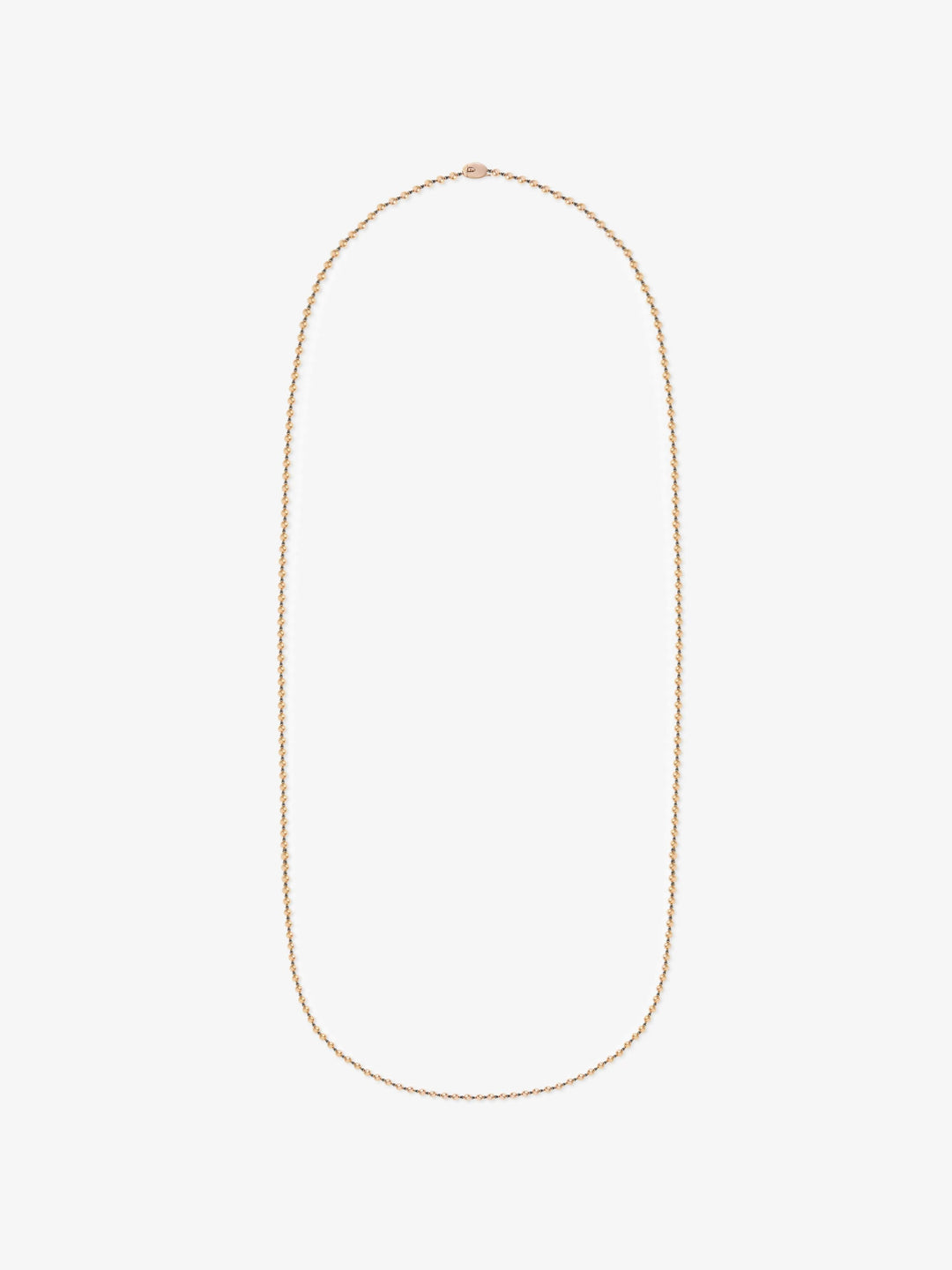 Micro Ball n Chain Rose Gold 36" Necklace  View 1