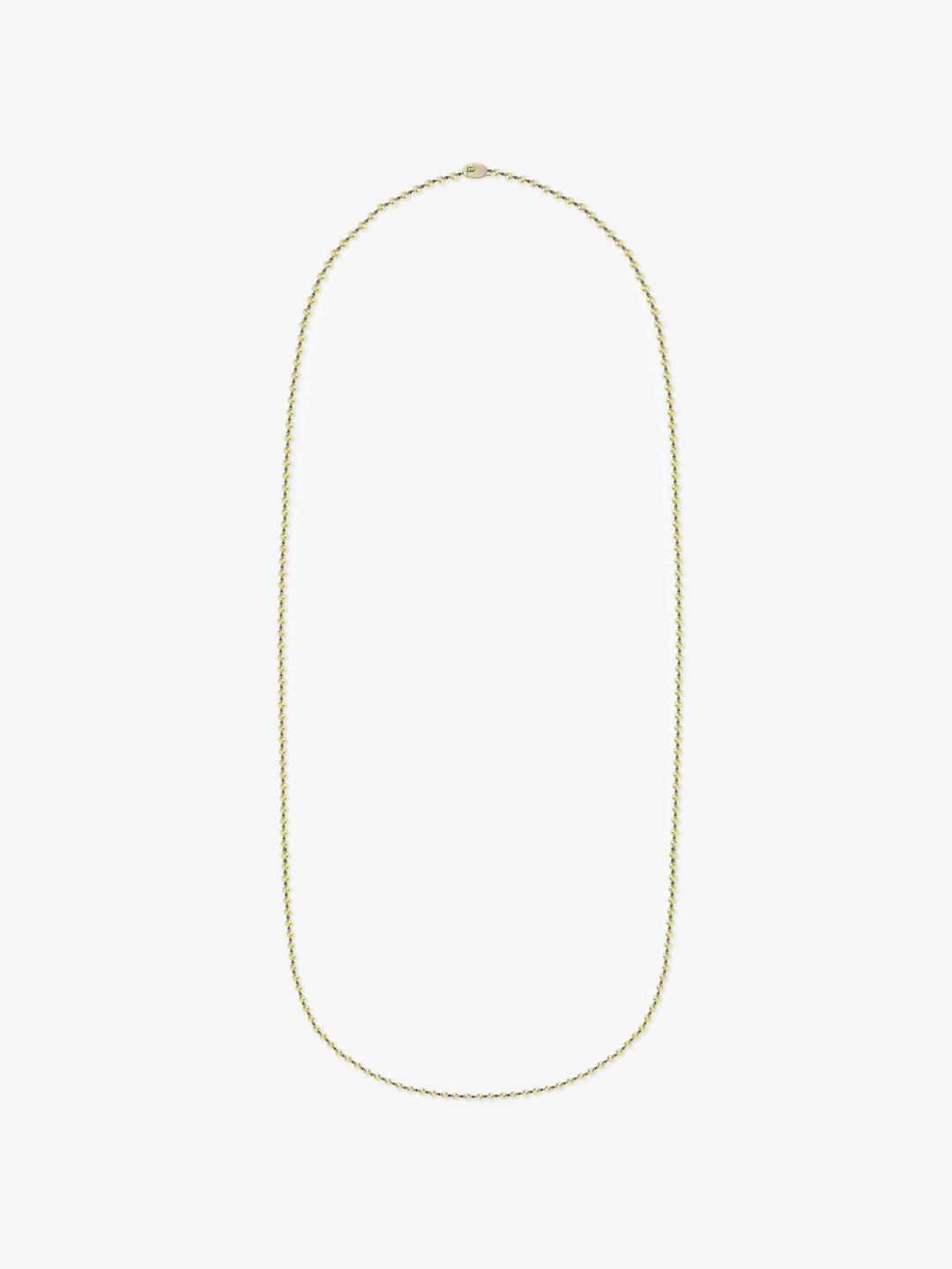 Micro Ball n Chain Yellow Gold 36" Necklace  View 1