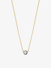 Georgian Cut-Down 0.25ct Diamond & Blackened Gold Pendant