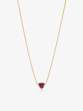 Georgian Cut-Down 0.50ct Heart-Shaped Ruby & Blackened Gold Pendant