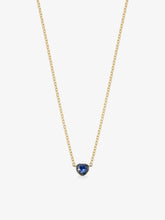Georgian Cut-Down 0.50ct Heart-Shaped Sapphire & Blackened Gold Pendant
