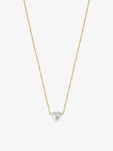 Georgian Cut-Down 0.50ct Heart-Shaped Diamond & White Gold Pendant