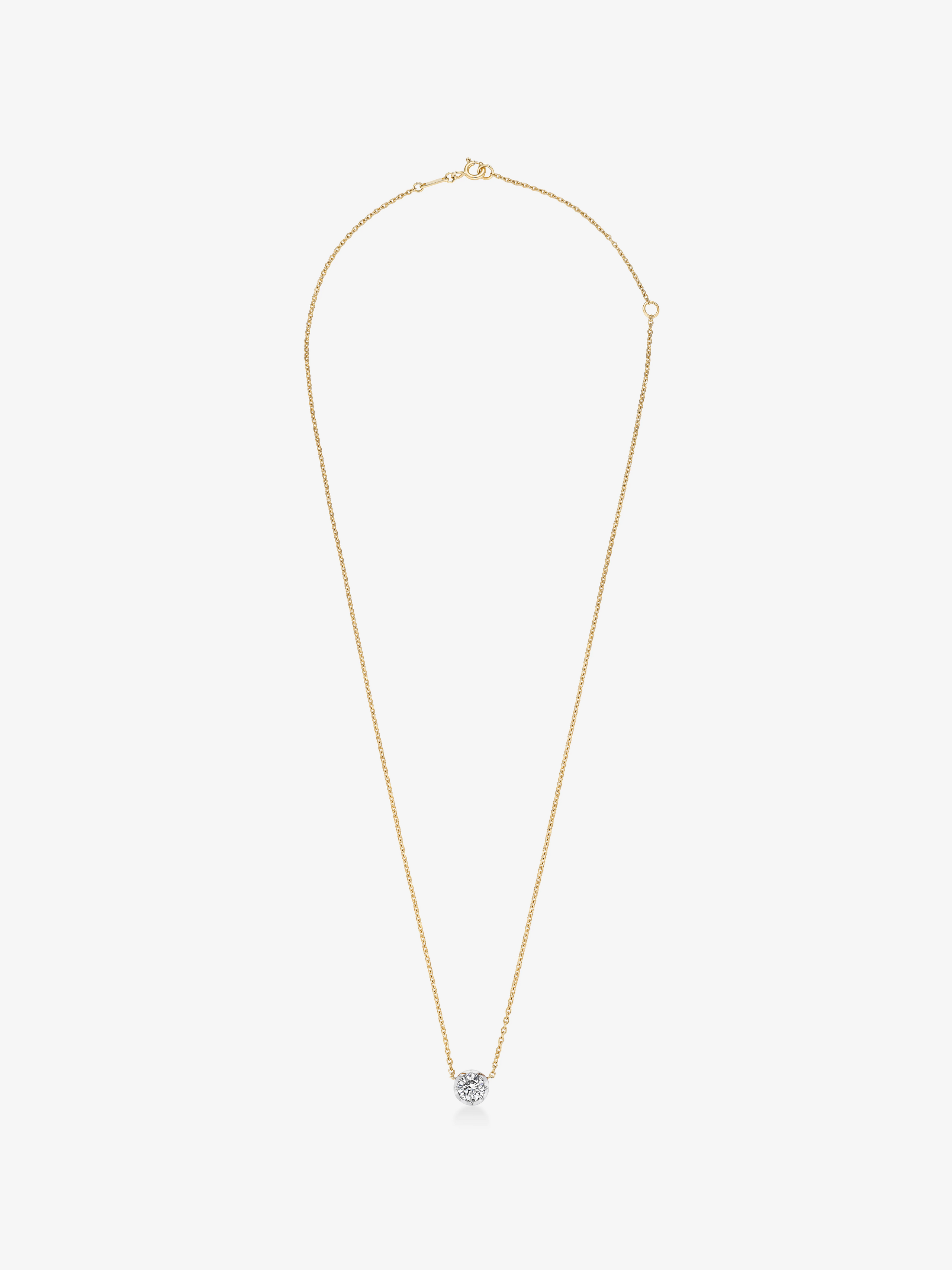 Georgian Cut-Down 0.50ct Diamond & White Gold Pendant View 1