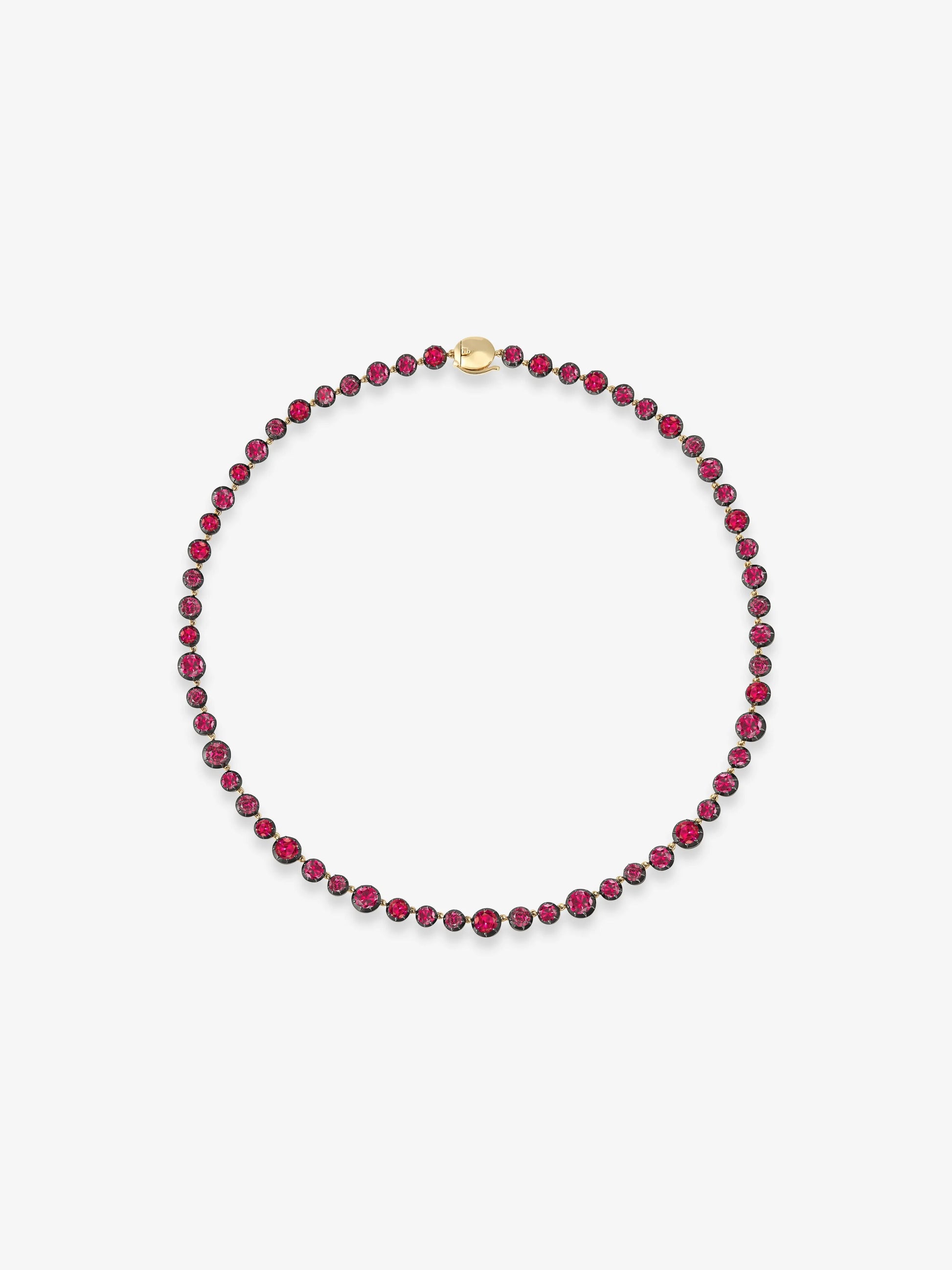 Fruit Salad Ruby Button Back Necklace View 1