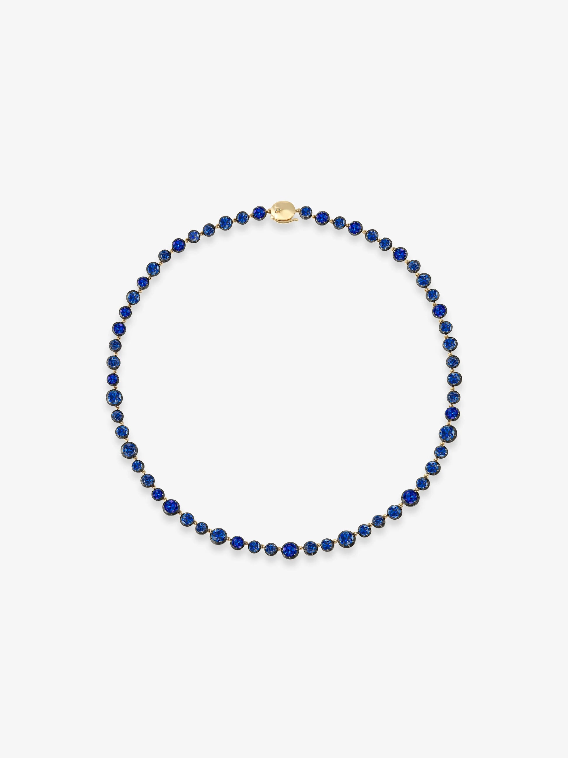 Fruit Salad Sapphire Button Back Necklace View 1