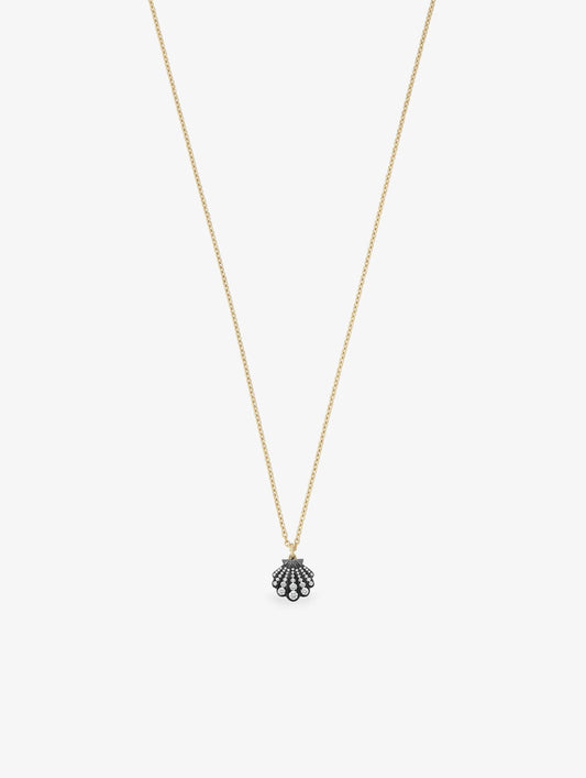 Beaches Mini Shell Diamond Necklace View 2