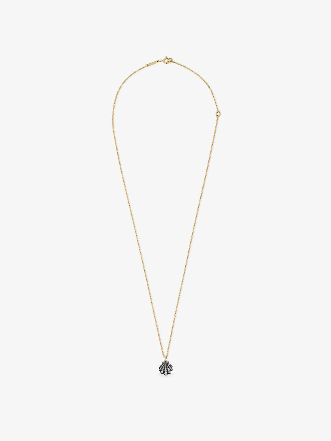 Beaches Mini Shell Diamond Necklace  View 1