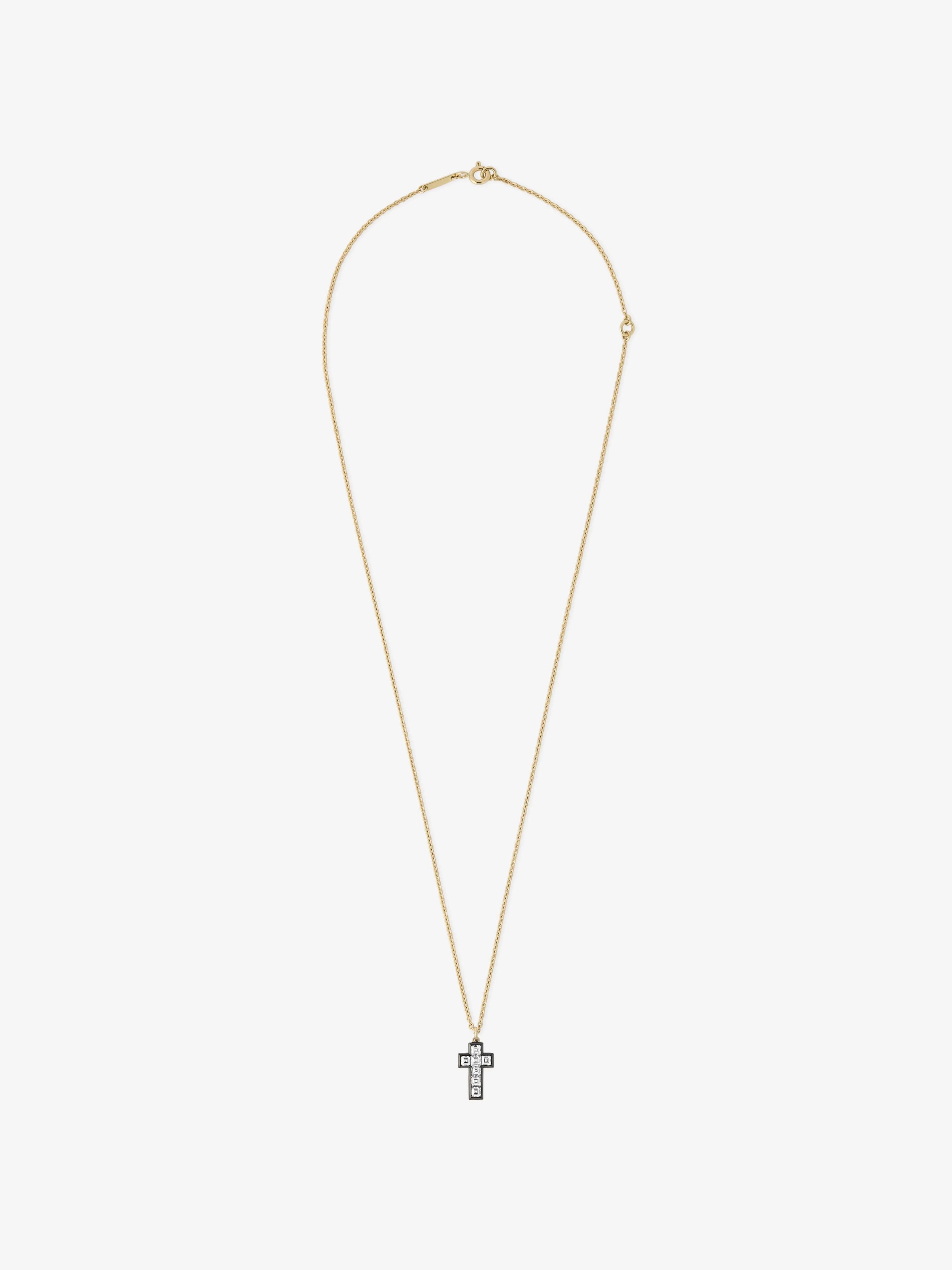 Lost Boys Mini Carré-Cut Diamond Cross Pendant View 1