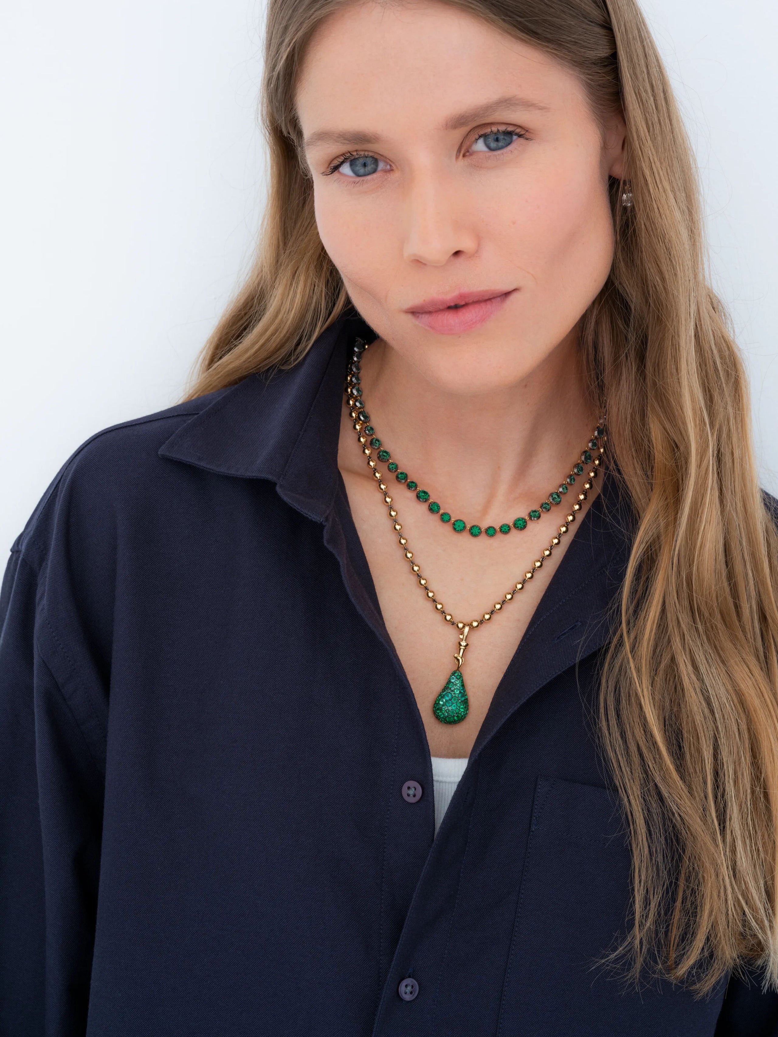 Fruit Salad Emerald Prickly Pear Pendant View 3