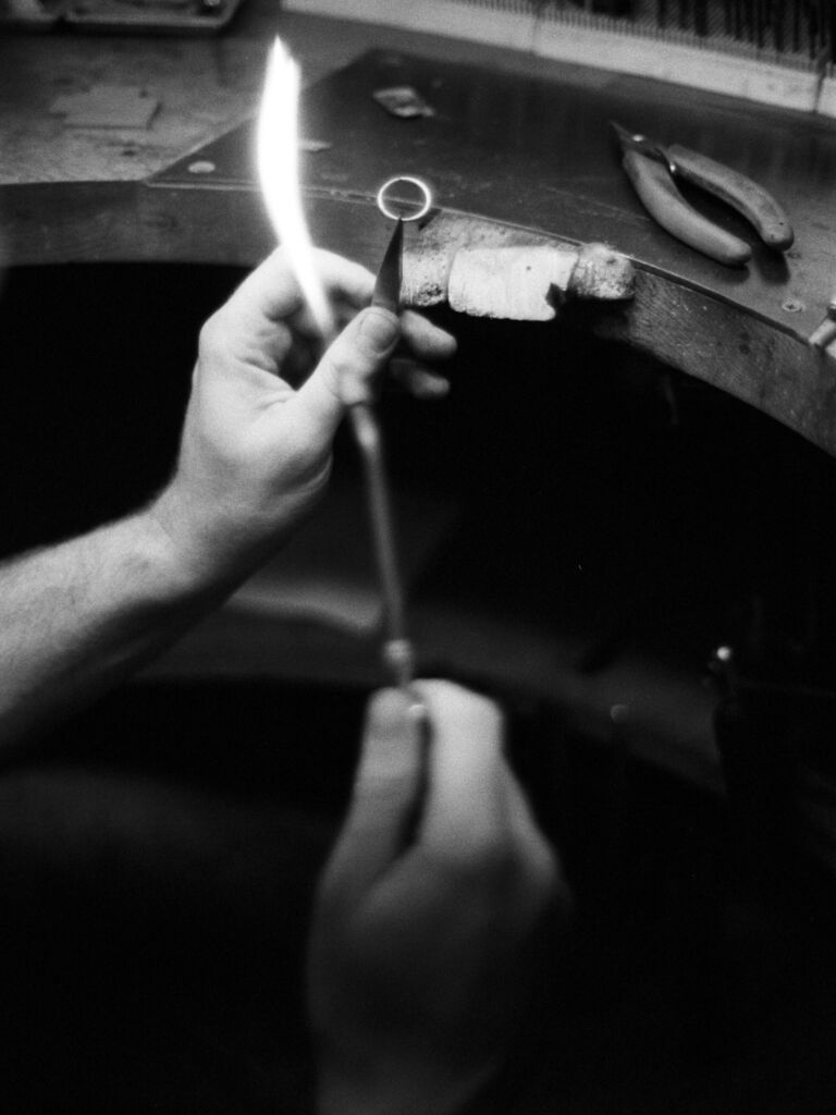 Black and White Image of Craftsmanship