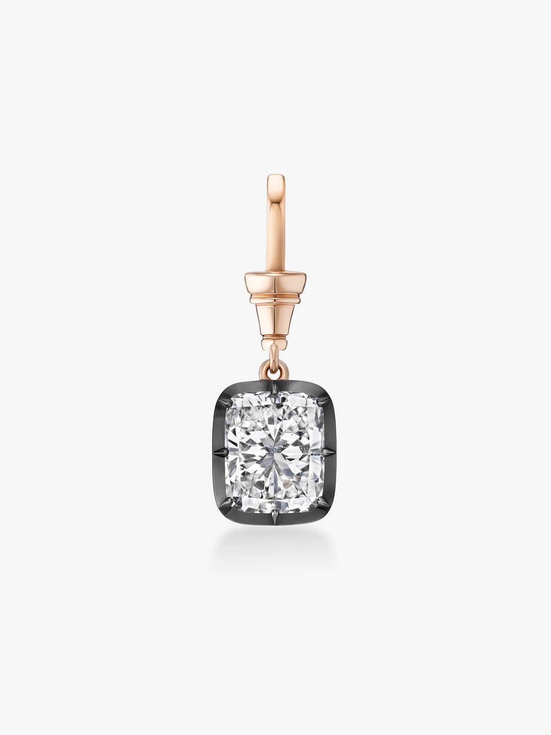 Ball n Chain 4.72ct Cushion Diamond Pendant  View 1