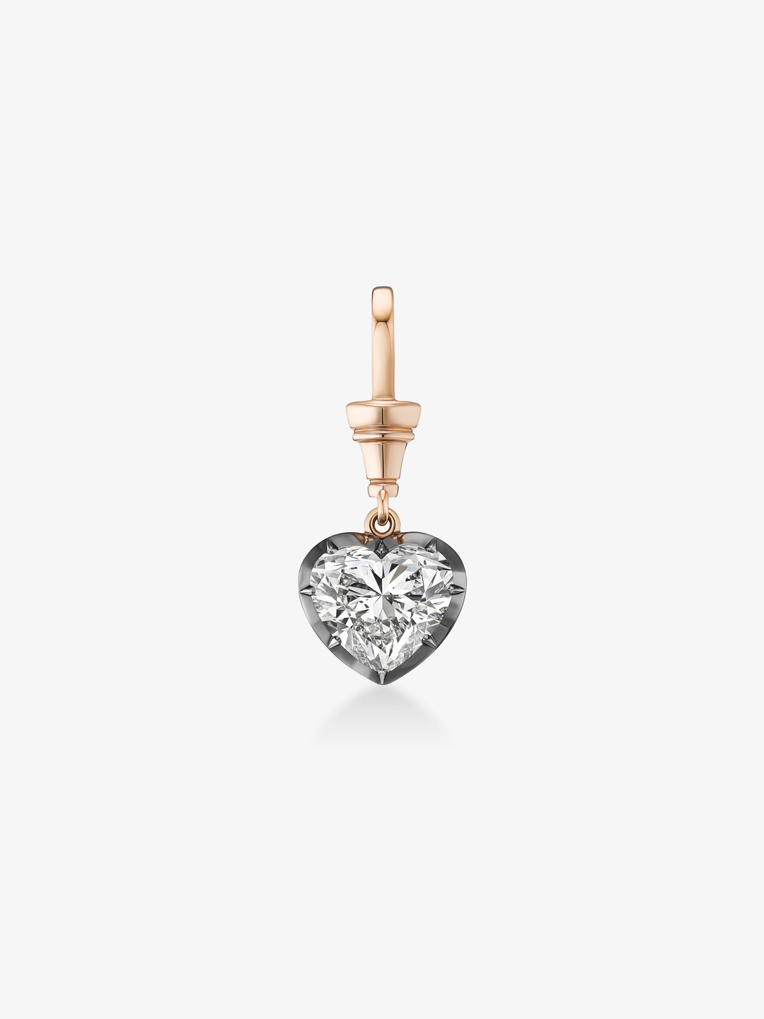 Ball n Chain 4.03ct Heart-Shaped Diamond Pendant  View 1