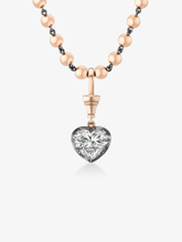 Ball n Chain 4.03ct Heart-Shaped Diamond Pendant