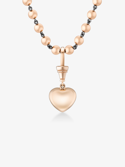 Ball n Chain 4.03ct Heart-Shaped Diamond Pendant View 3