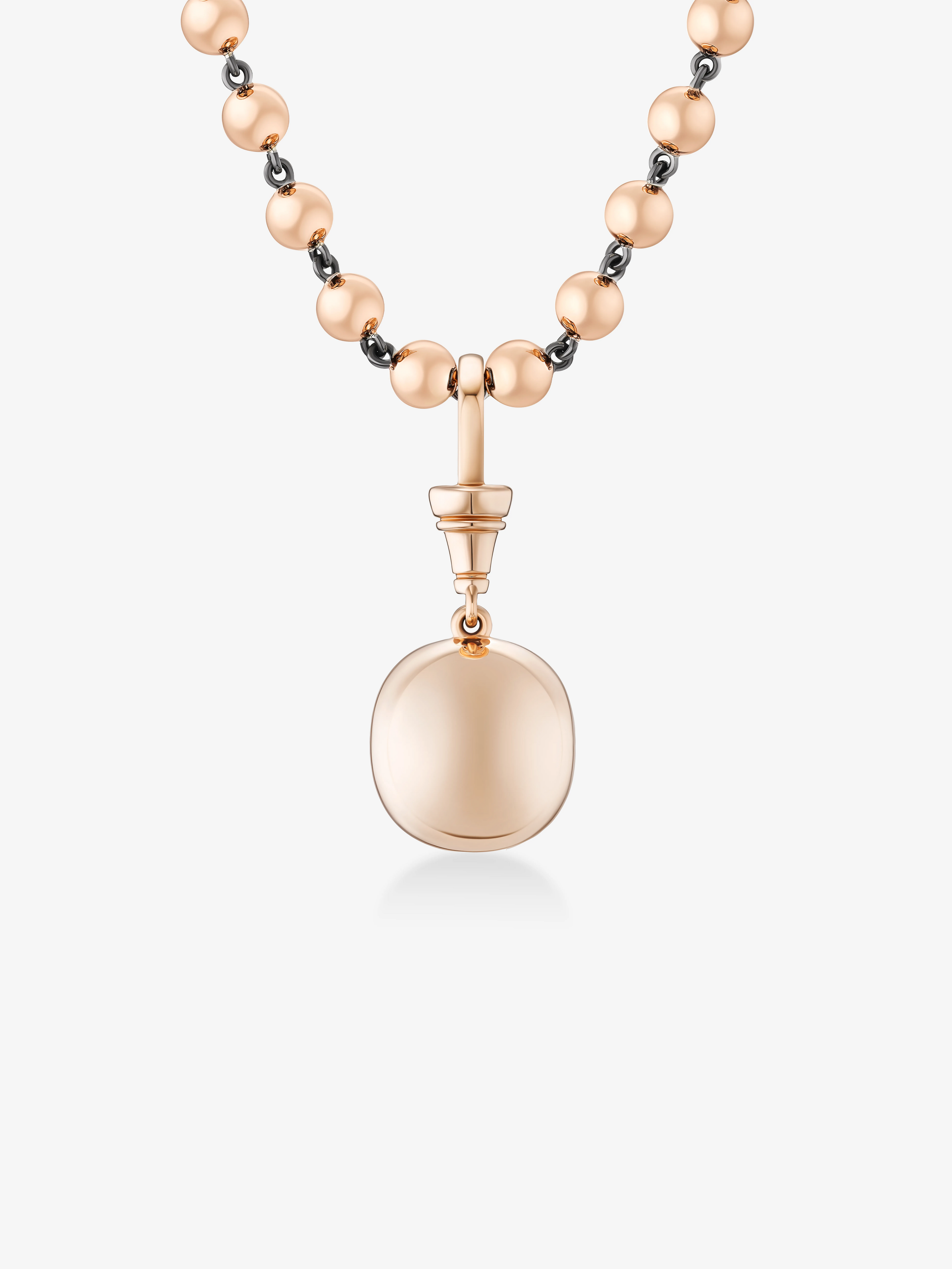 Ball n Chain 8.09ct Old Mine Cut Diamond Pendant View 3