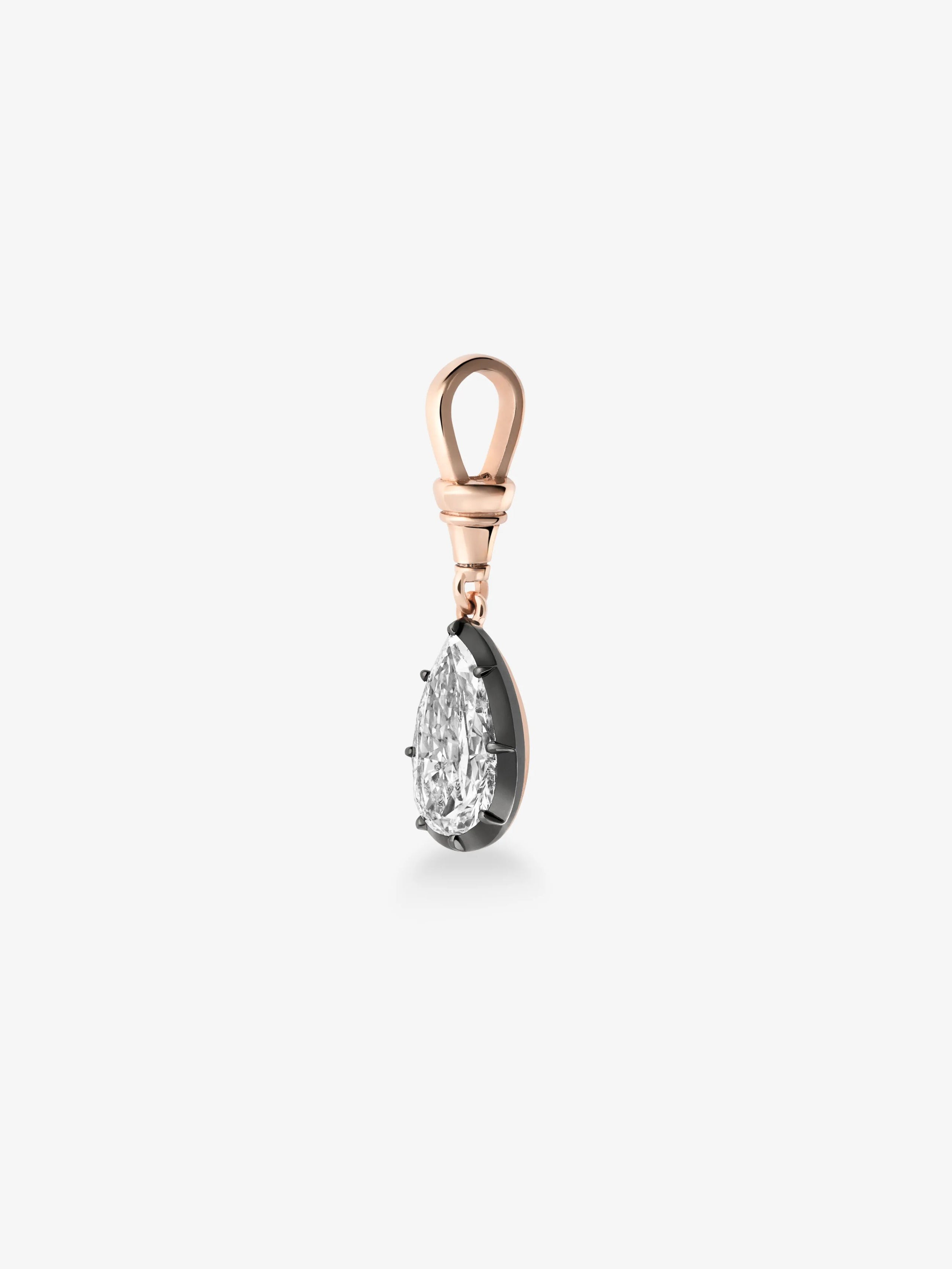 Ball n Chain 3.03ct Pear-Shaped Diamond Pendant View 3