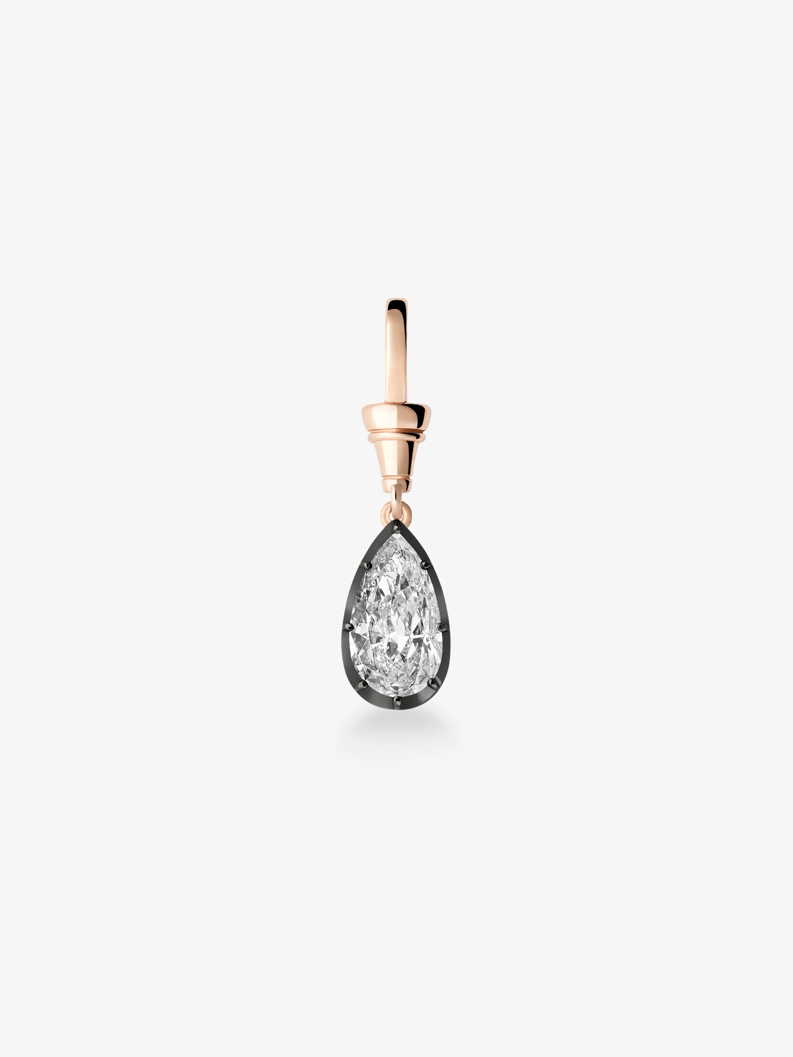 Ball n Chain 3.03ct Pear-Shaped Diamond Pendant View 1